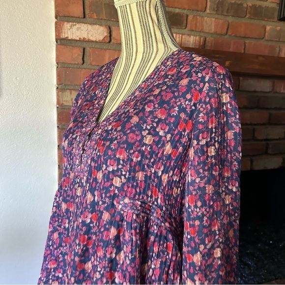 HATCH Maternity Pink Floral Cotton Silk Blend Shift Dress Sz 0 - Picture 5 of 8